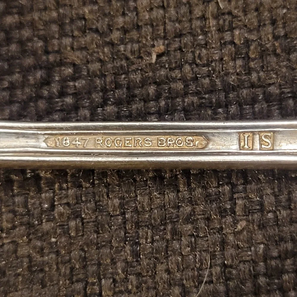 1847 Rogers Brothers Marquis Pattern Silver Plated Serving Set Jelly Spoon Ladle